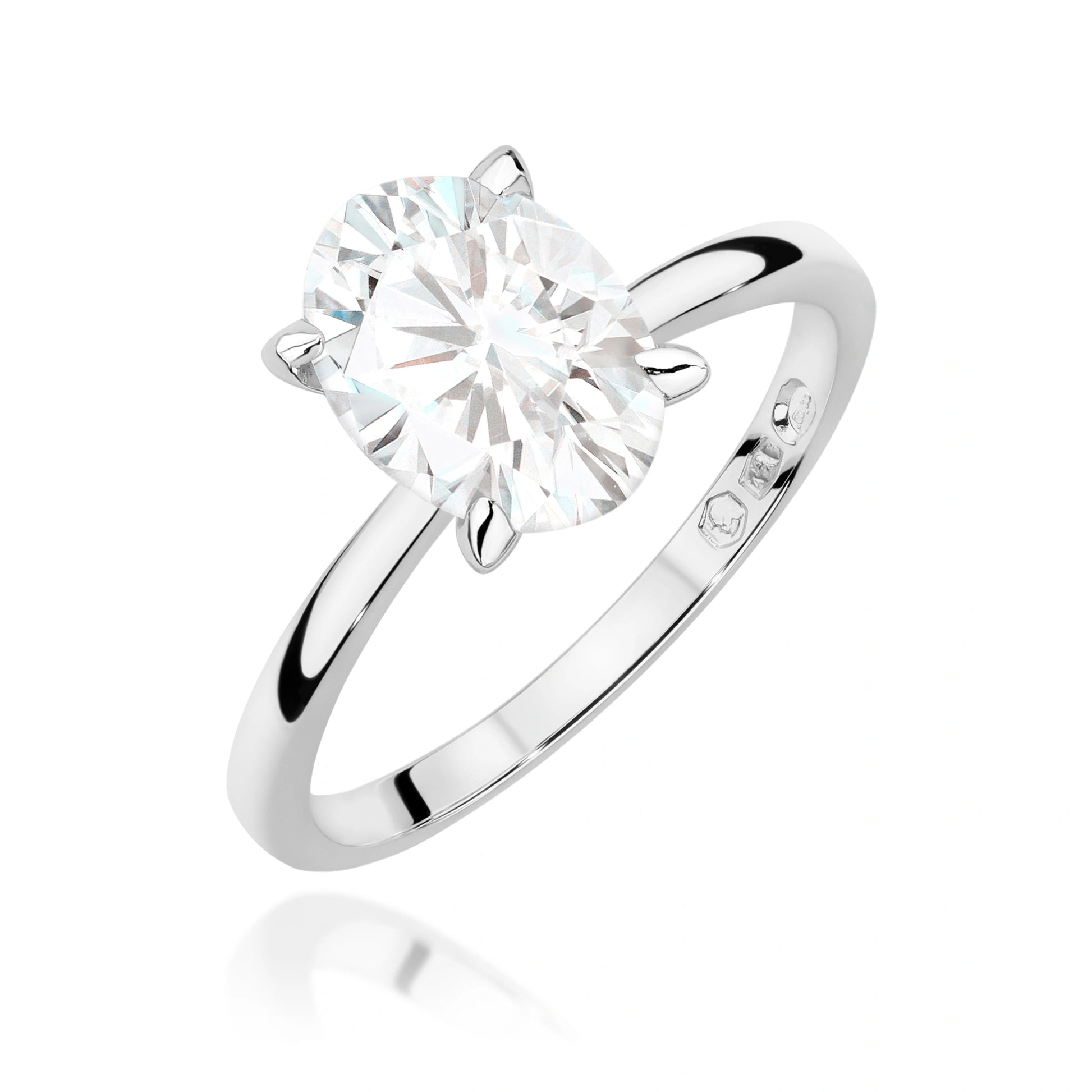 Diana Solitaire Ring in Gold with Lab Grown Diamond 1.5 ct