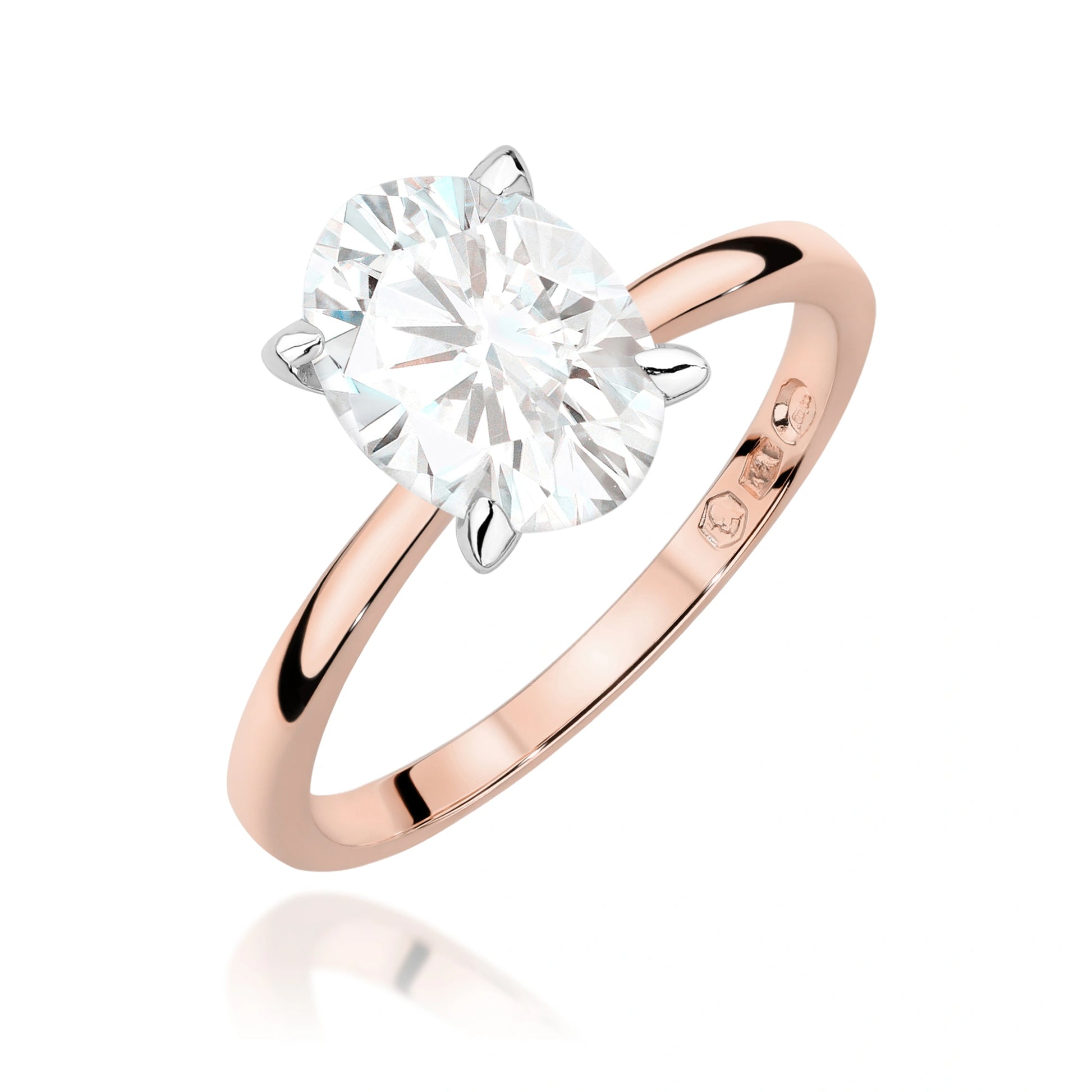 Diana Solitaire Ring in Gold with Lab Grown Diamond 1.5 ct
