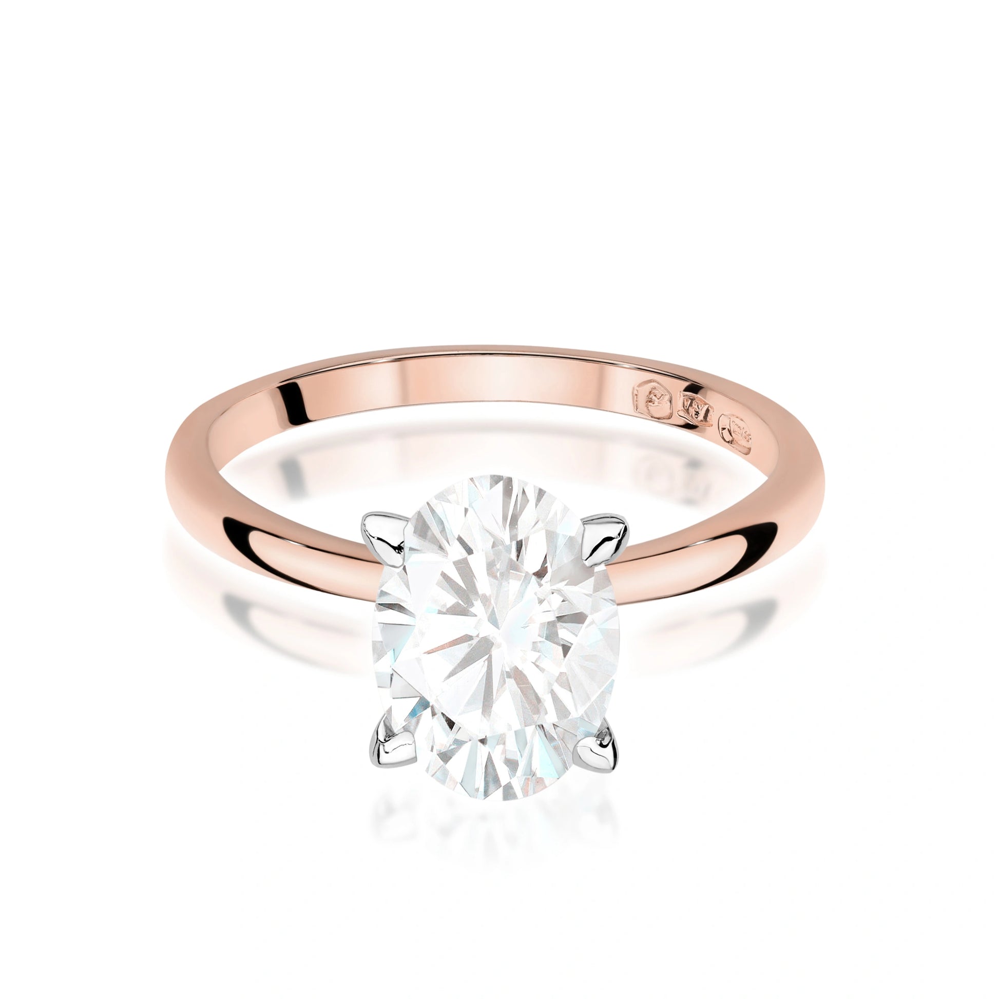 Diana Solitaire Ring in Gold with Lab Grown Diamond 1.5 ct
