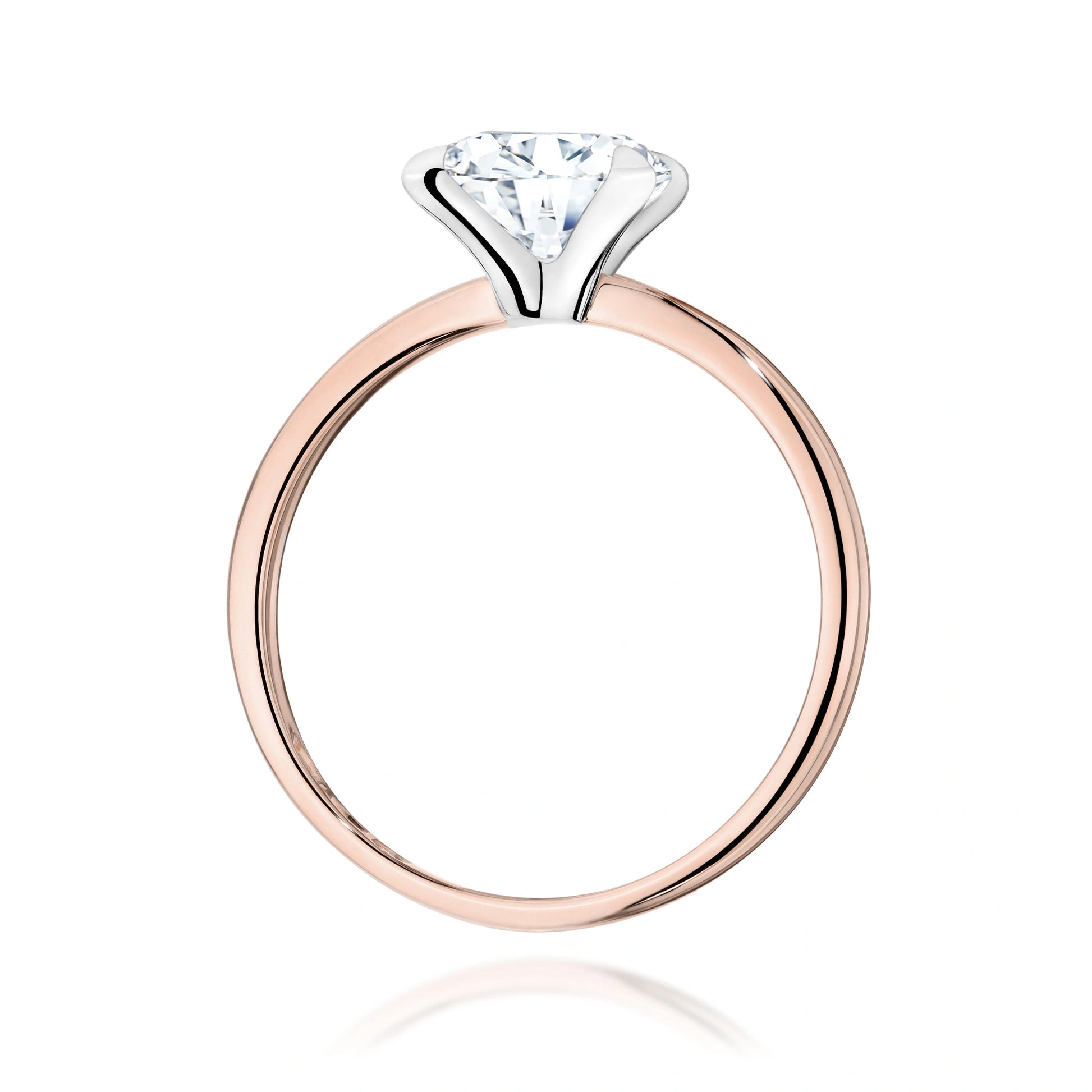 Diana Solitaire Ring in Gold with Lab Grown Diamond 1.5 ct