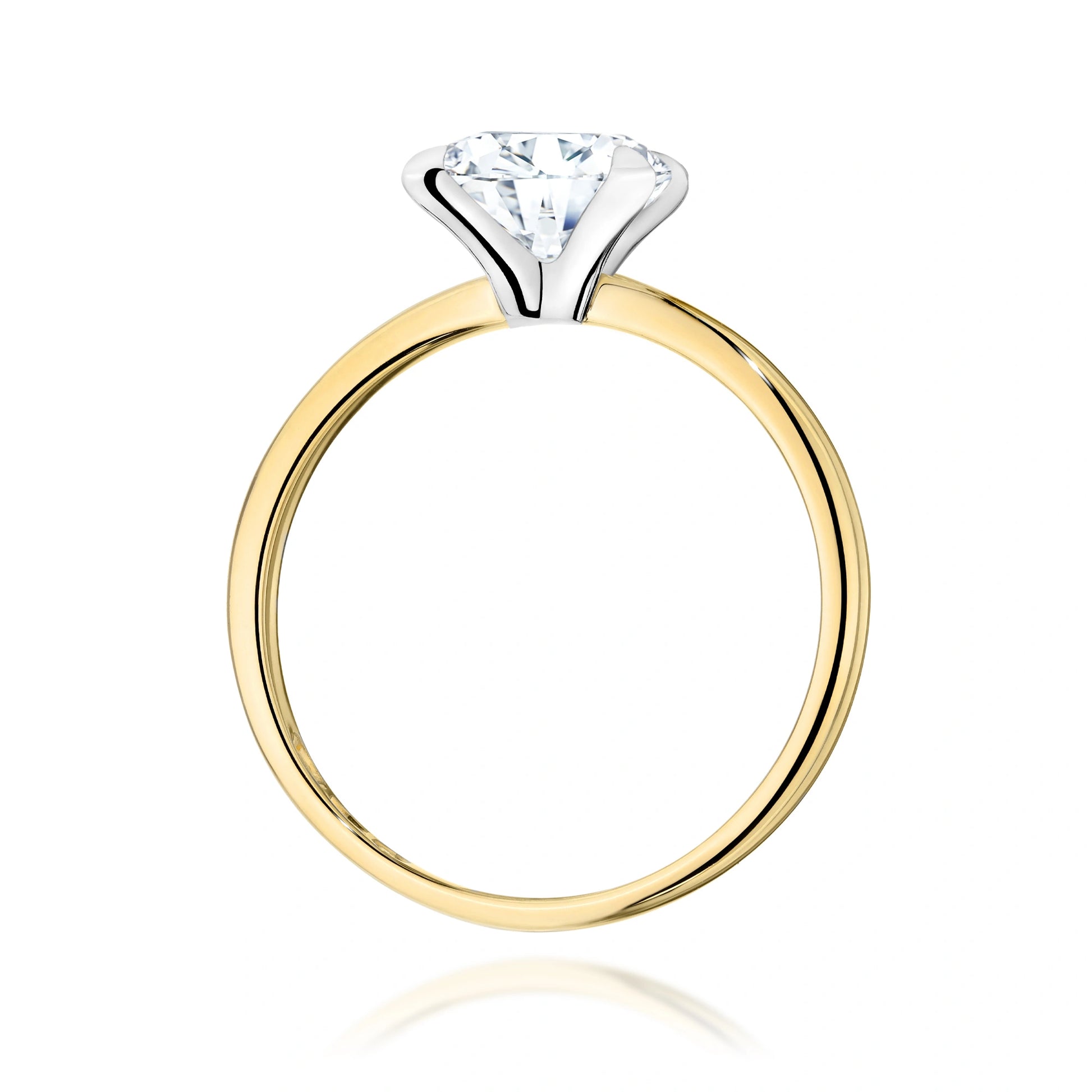 Diana Solitaire Ring in Gold with Lab Grown Diamond 1.5 ct