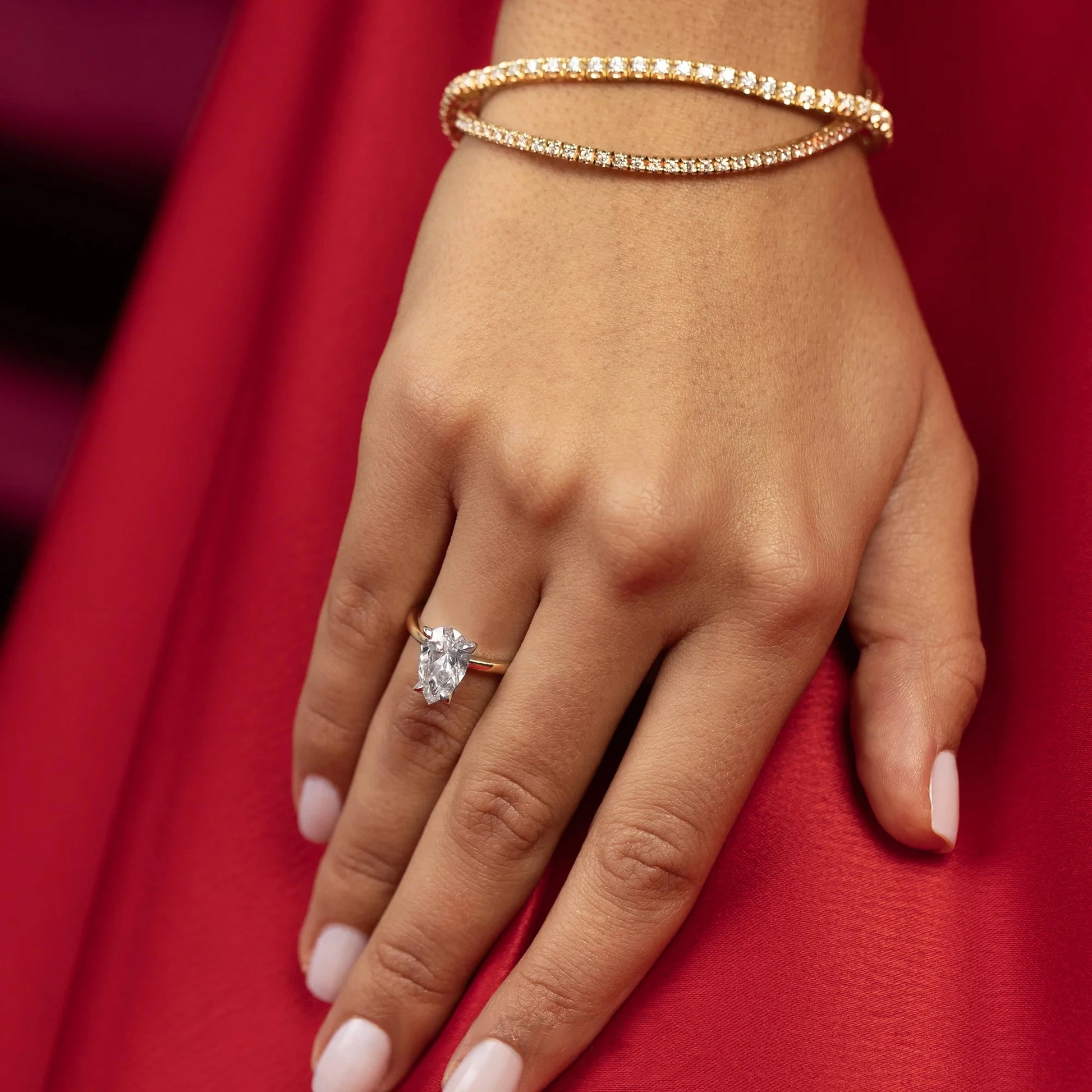 Anillo Selene en Oro con Diamante 2ct Cultivado en Laboratorio