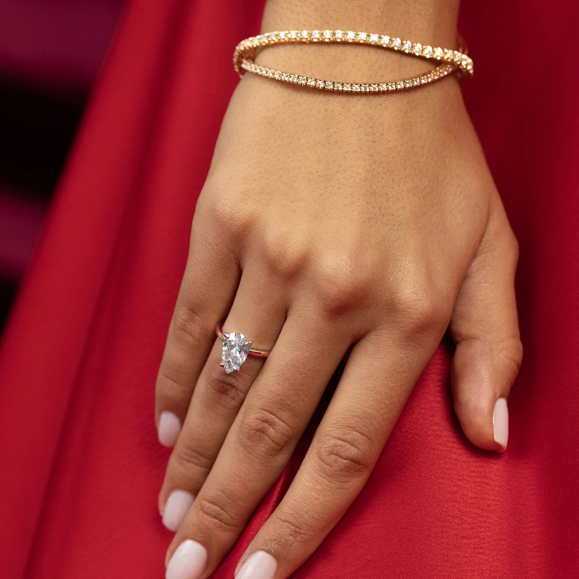 Anillo Selene en Oro con Diamante 2ct Cultivado en Laboratorio