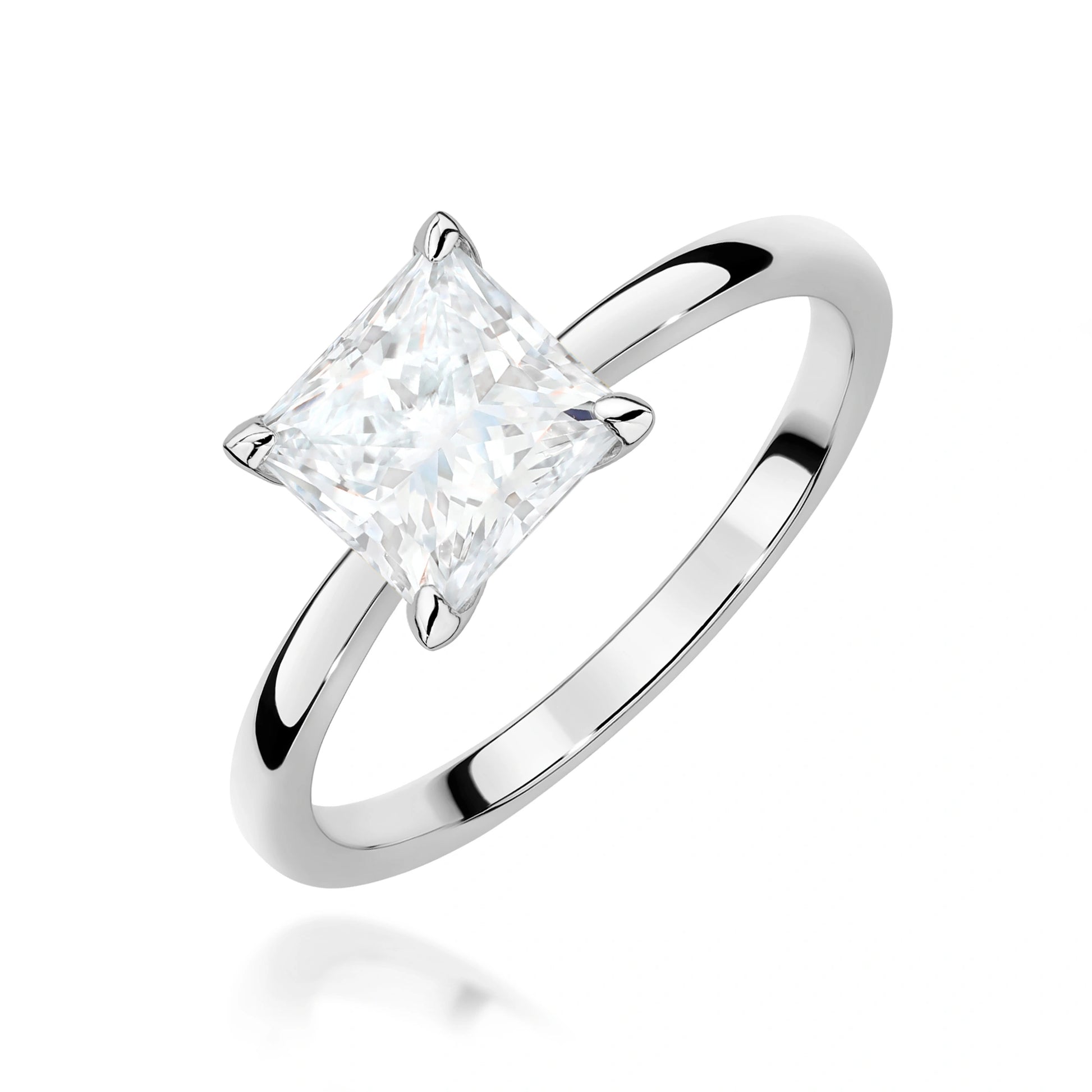 Emily Solitaire Ring in Gold with Lab Grown Diamond 1 ct