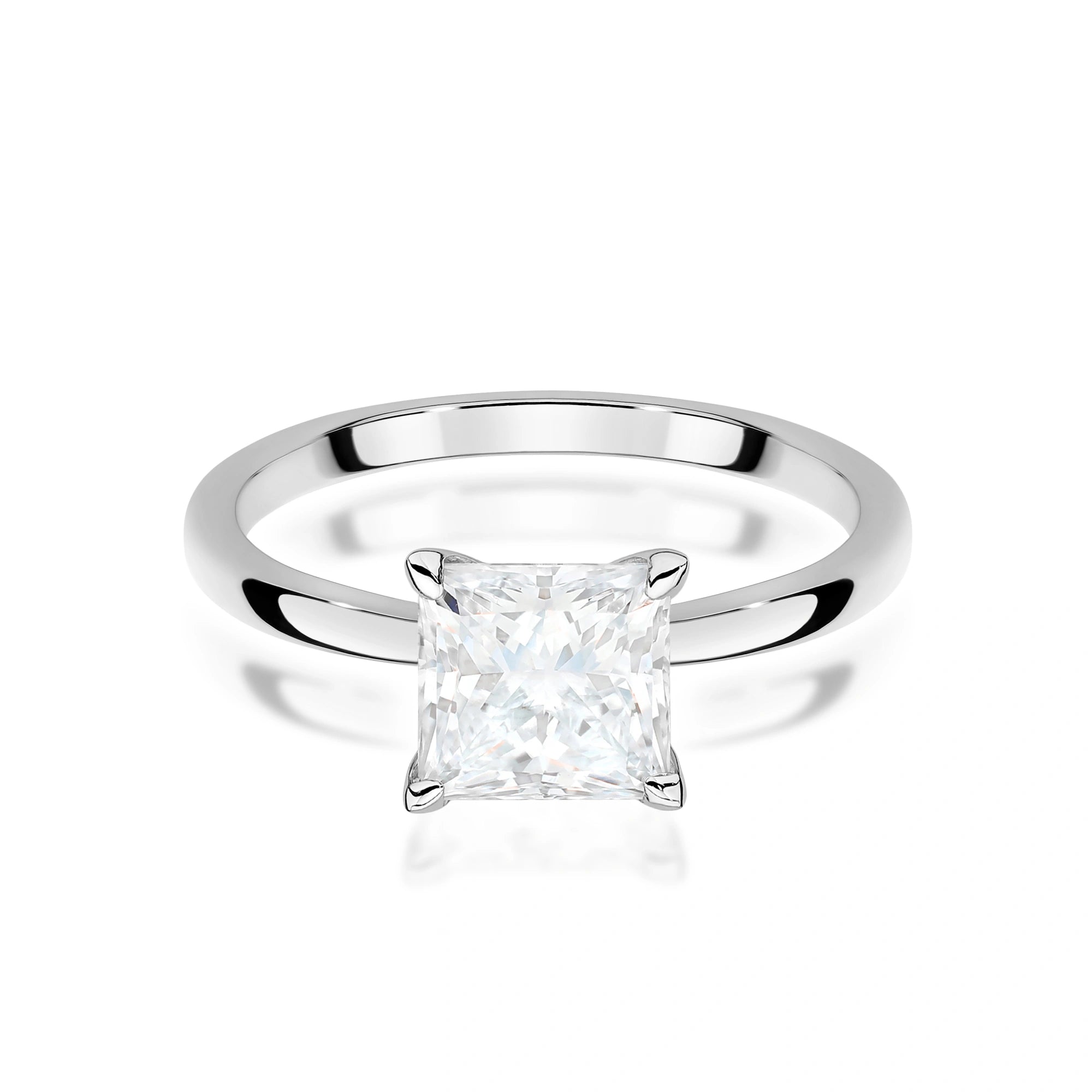 Emily Solitaire Ring in Gold with Lab Grown Diamond 1 ct