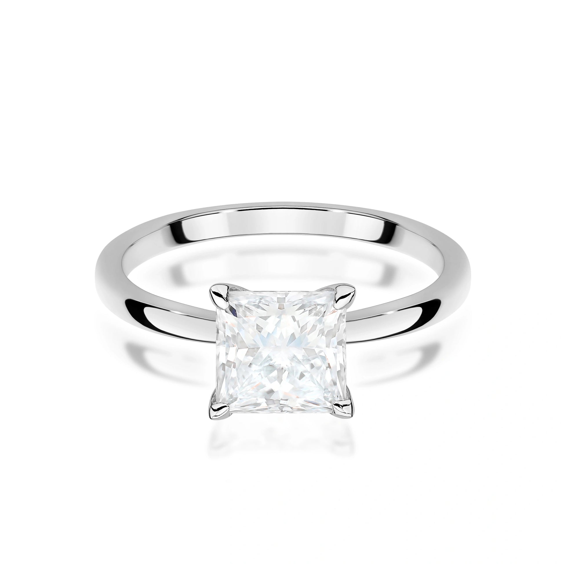 Emily Solitaire Ring in Gold with Lab Grown Diamond 1 ct