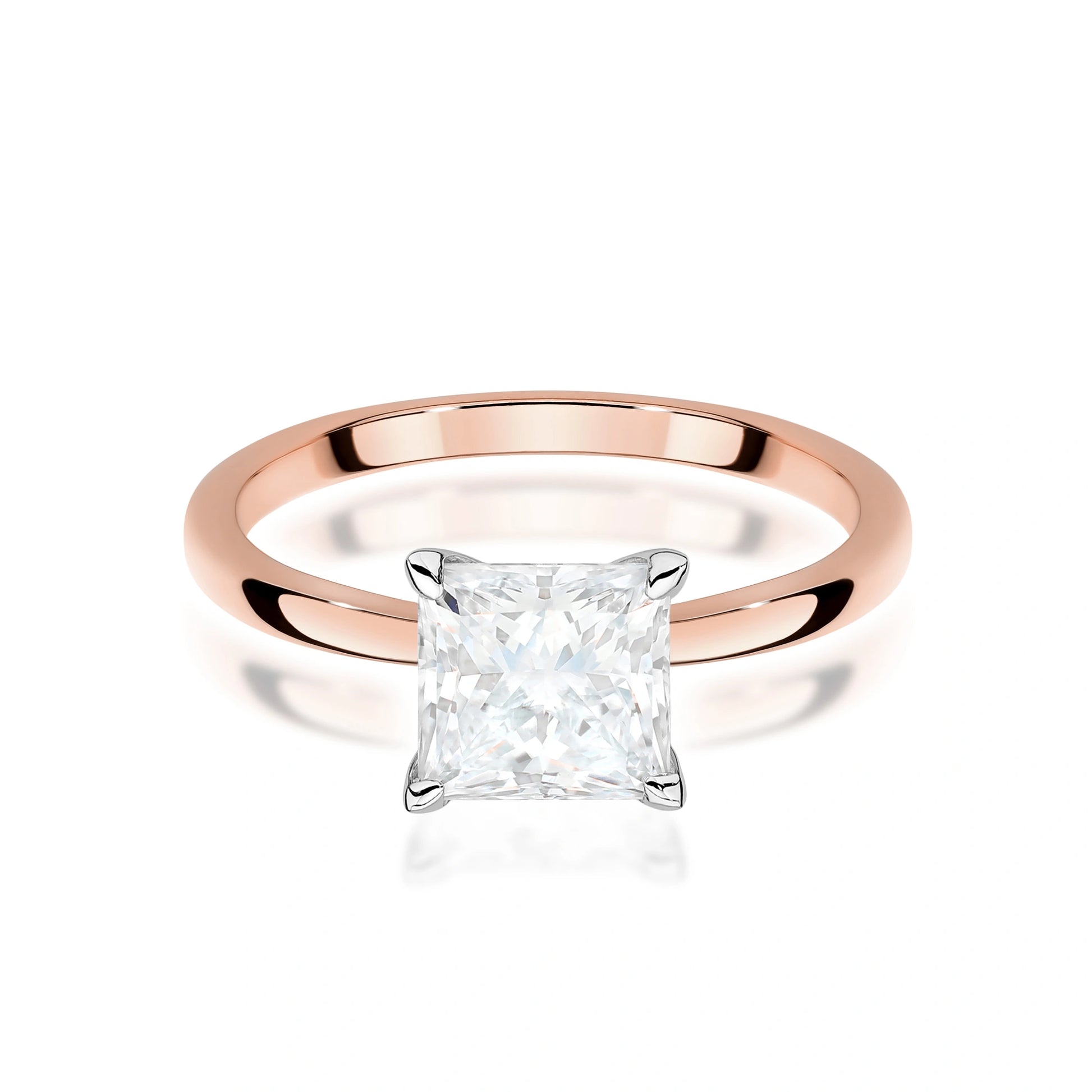 Emily Solitaire Ring in Gold with Lab Grown Diamond 1 ct