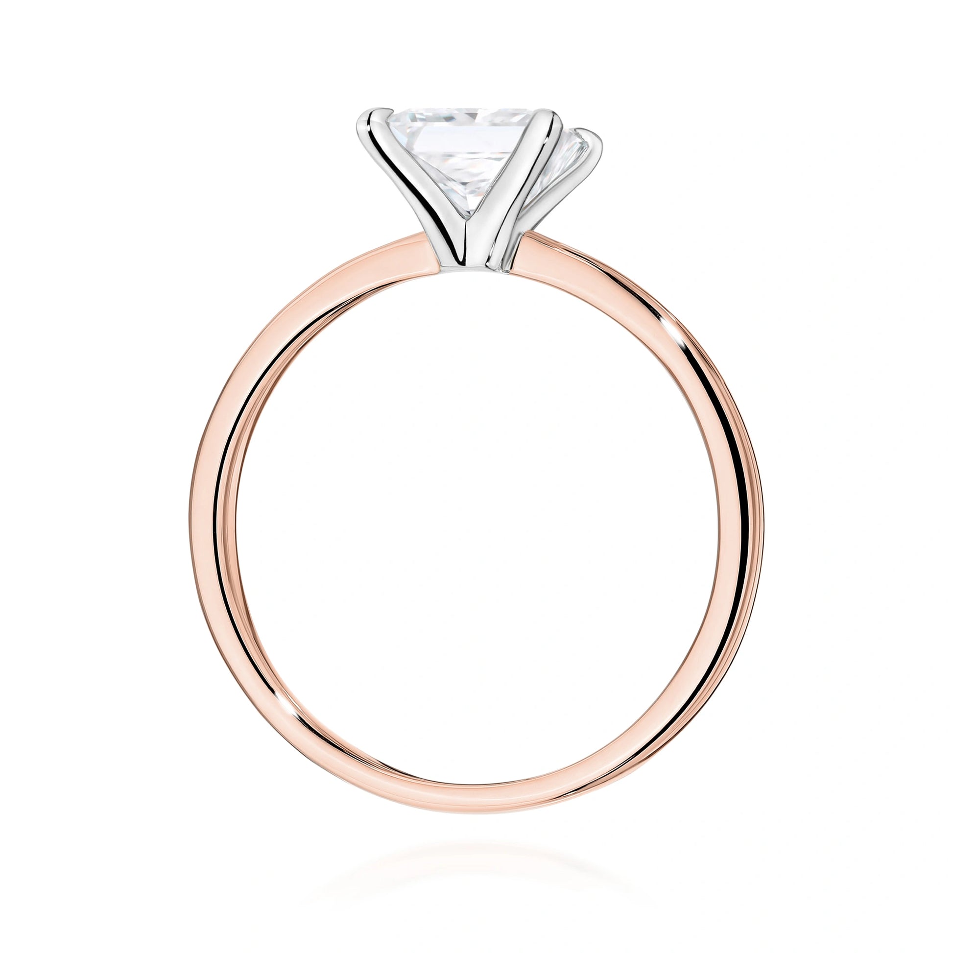 Emily Solitaire Ring in Gold with Lab Grown Diamond 1 ct