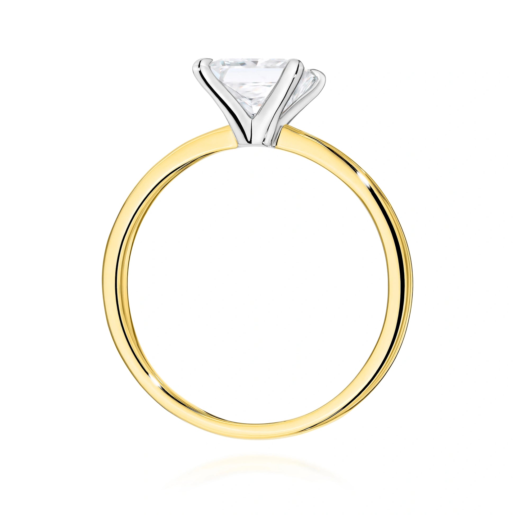 Emily Solitaire Ring in Gold with Lab Grown Diamond 1 ct