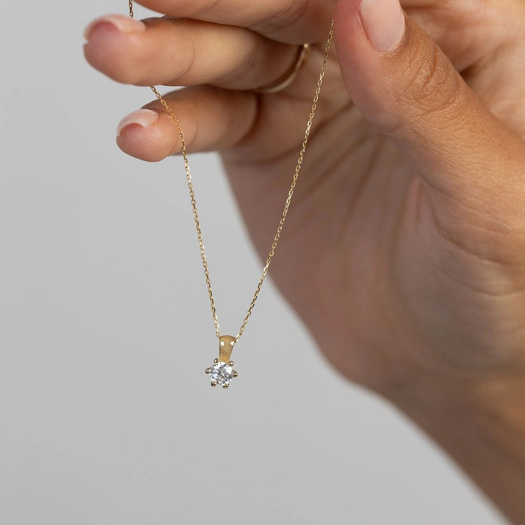 Punto Luce Classico in Oro con Diamante HPHT