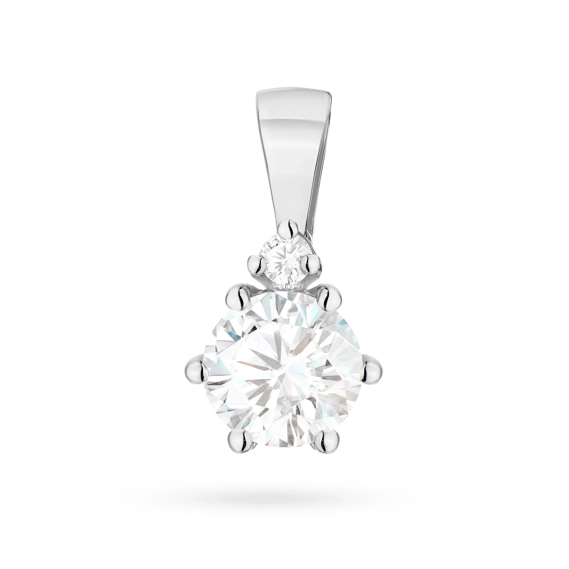 Pendente Aurora di Luce in Oro con Diamante CVD