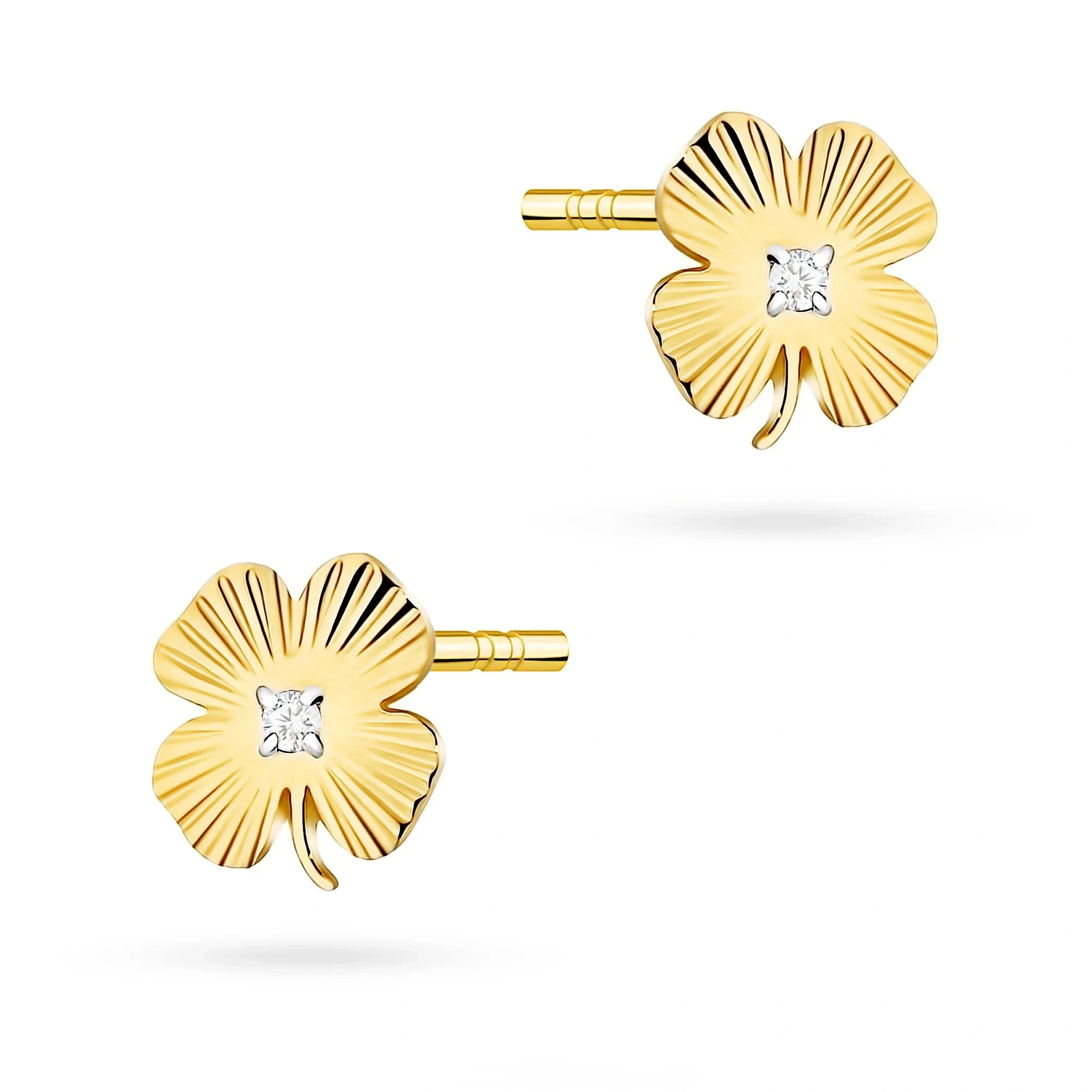Pendientes Buena Suerte en Oro y Diamantes