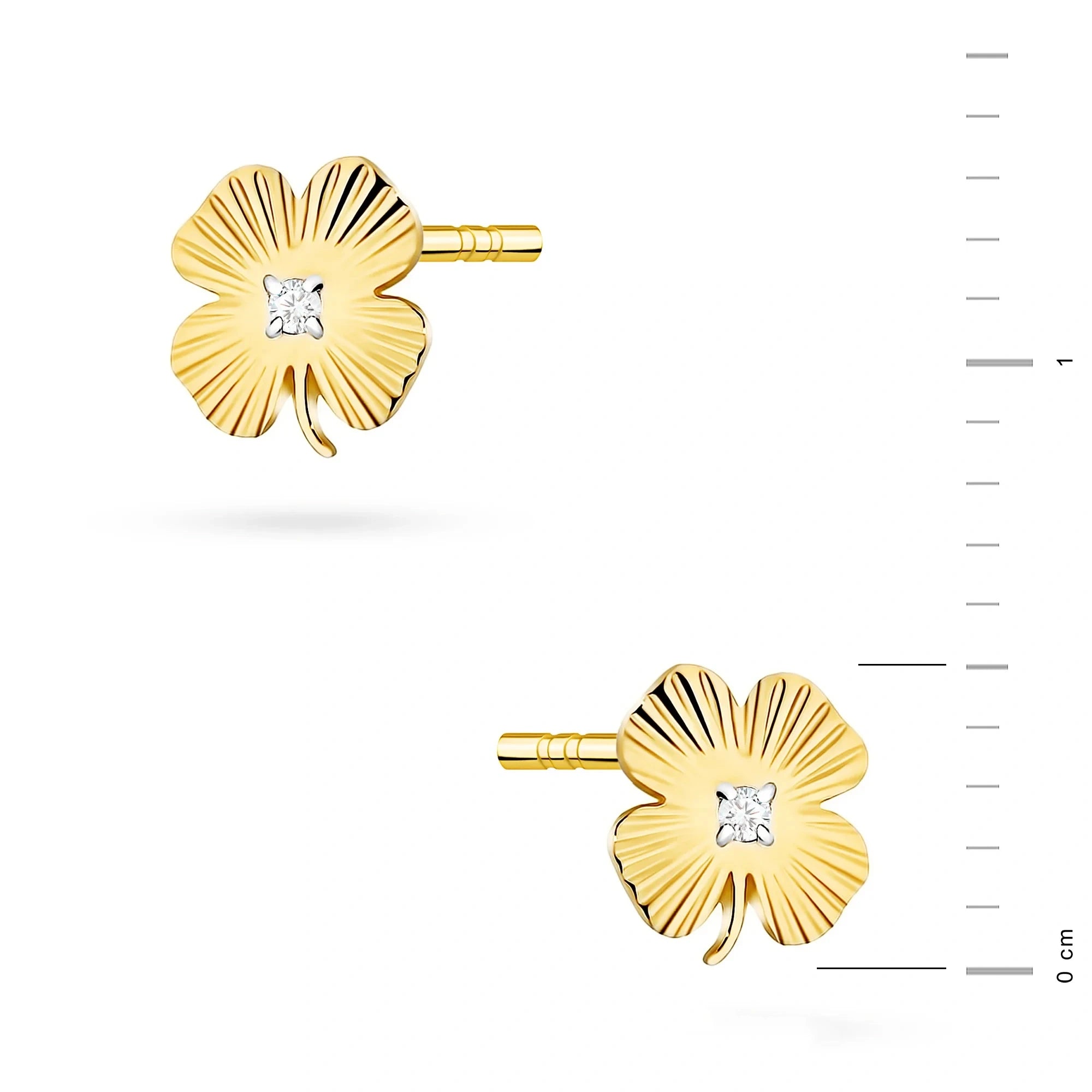 Pendientes Buena Suerte en Oro y Diamantes