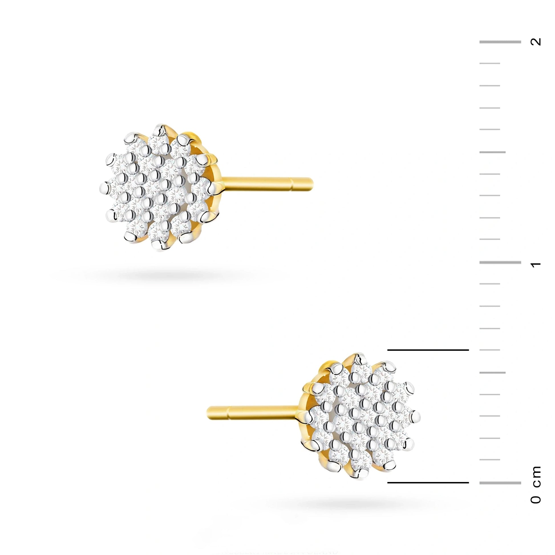 Amelia Earrings in Gold and Diamonds