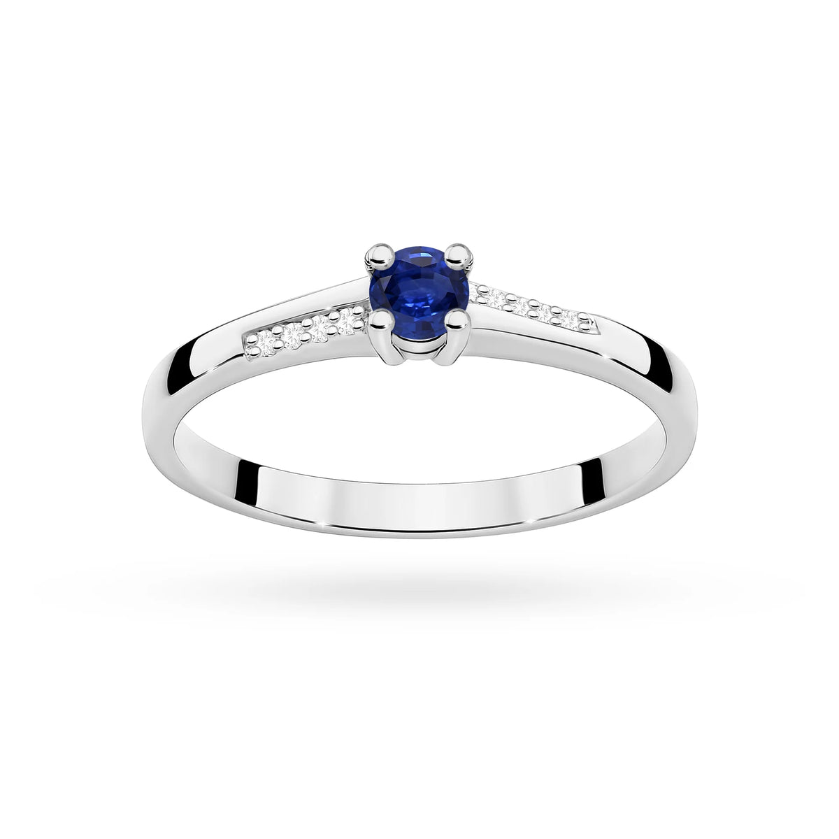 Kate Gold Ring with Sapphire and Diamonds