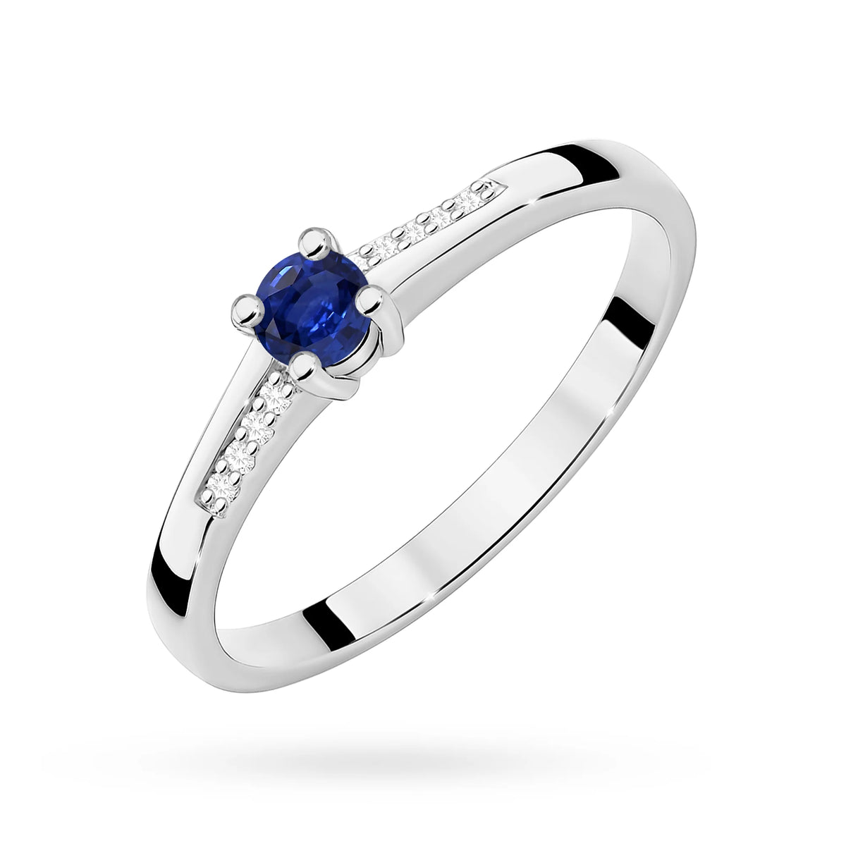 Kate Gold Ring with Sapphire and Diamonds