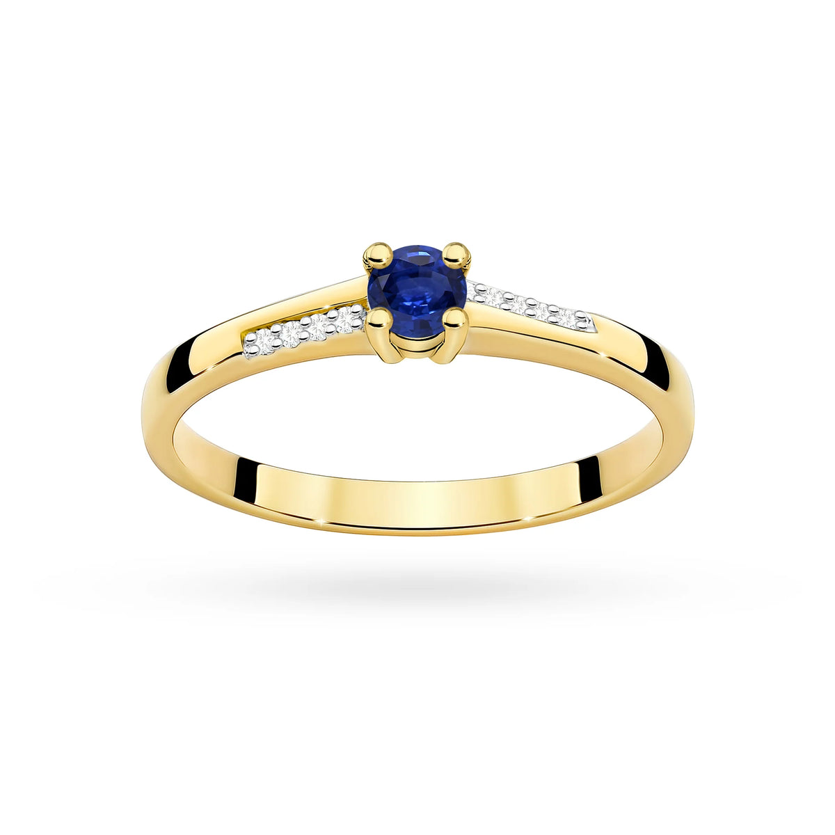 Kate Gold Ring with Sapphire and Diamonds