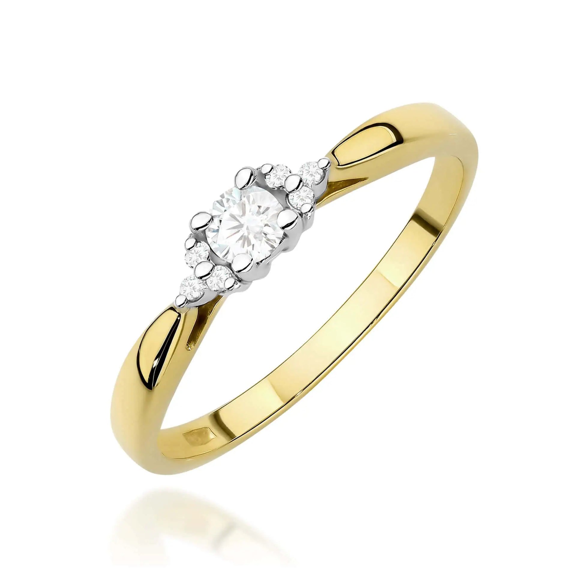 Anello Aria in Oro con Diamanti HPHT