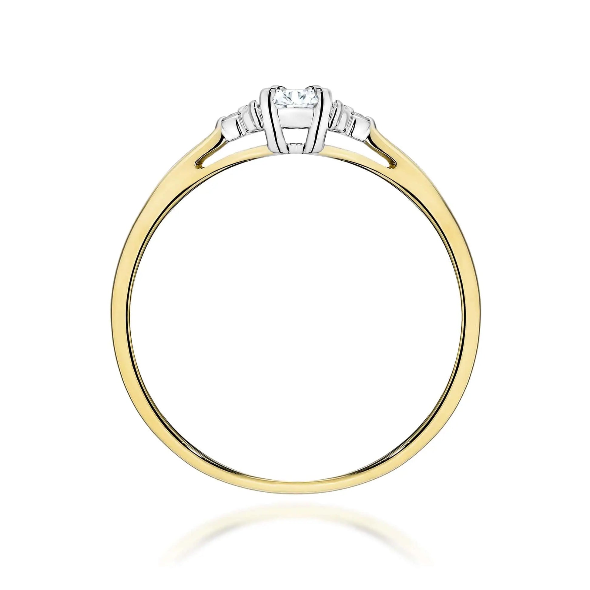 Anello Aria in Oro con Diamanti HPHT