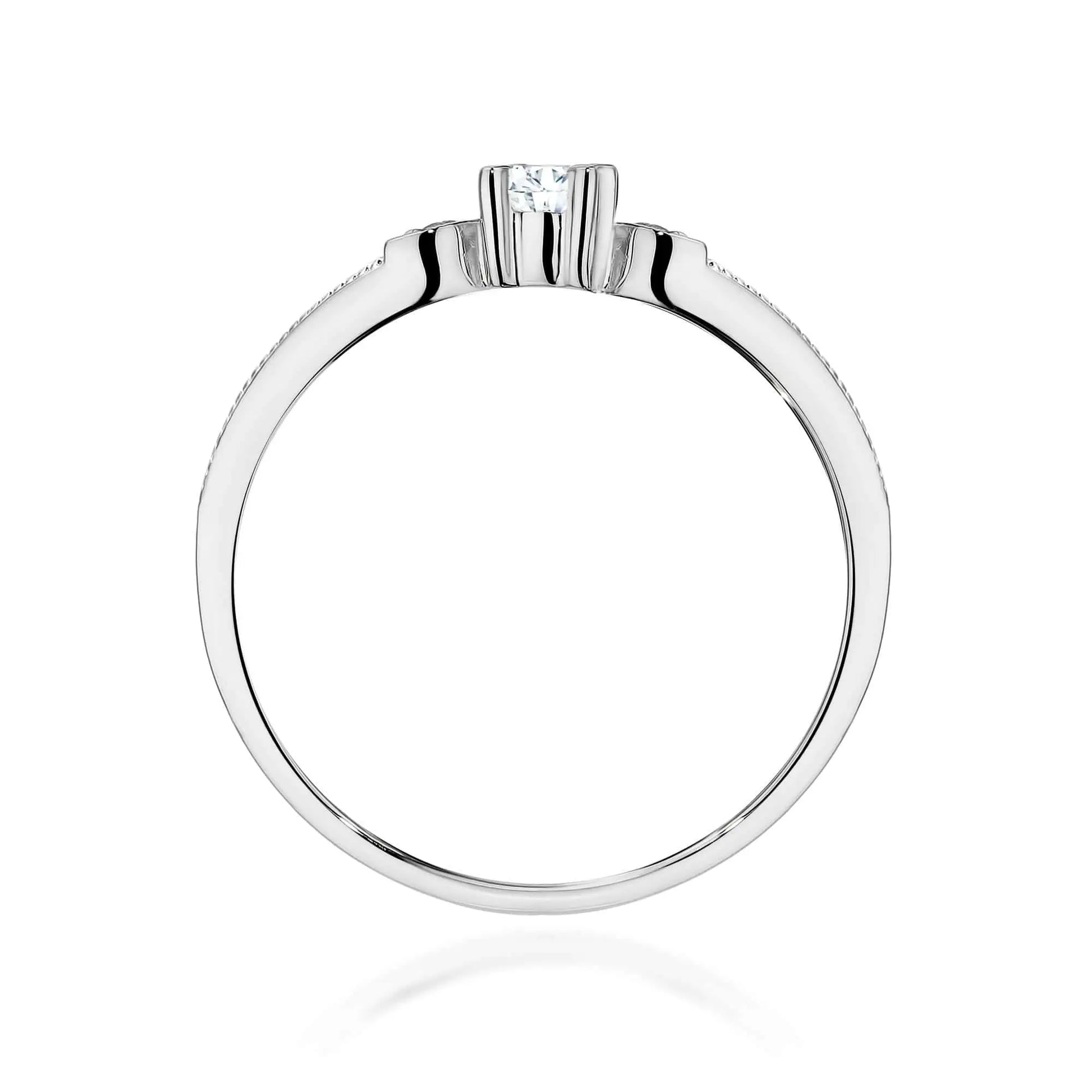 Anello Fior di Sole in Oro con Diamanti HPHT