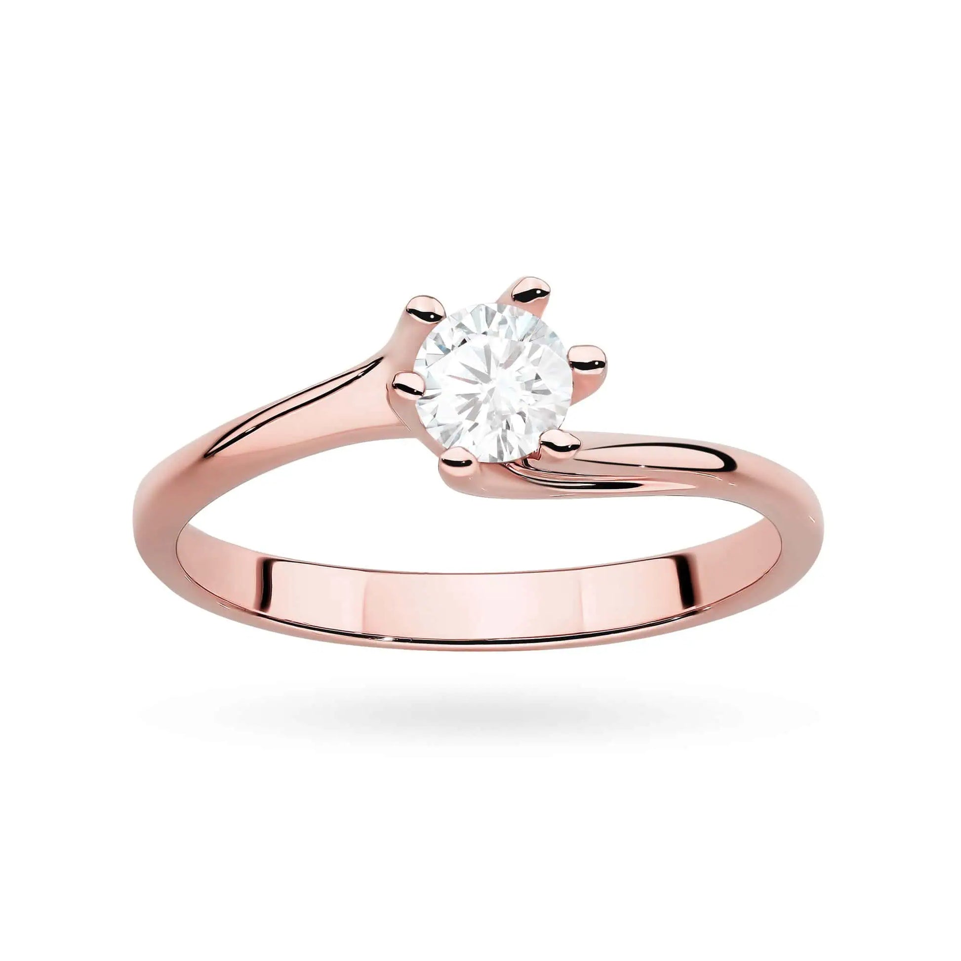 Anello Stella Pura in Oro con Diamanti CVD