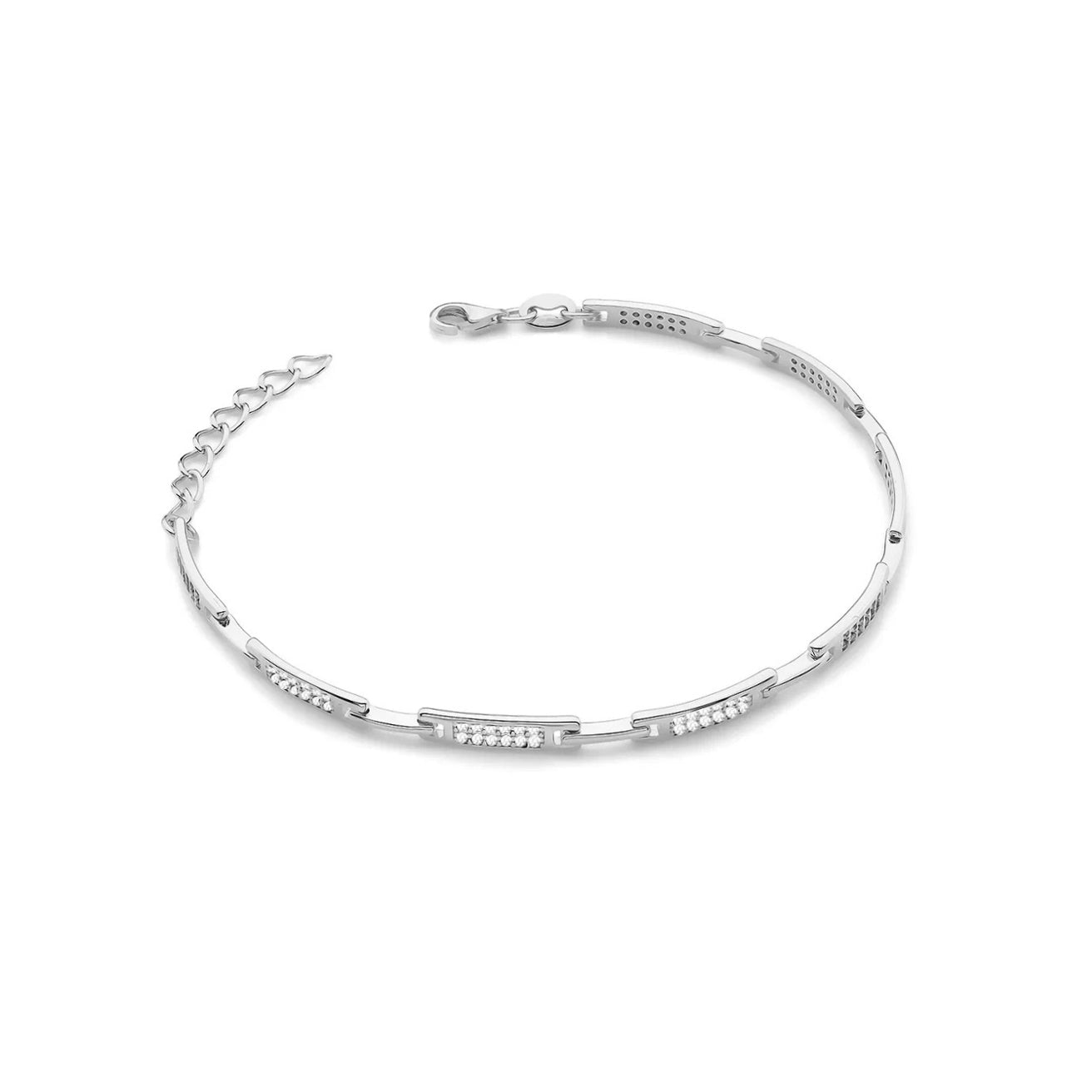 Adjustable Silver Tennis Bracelet