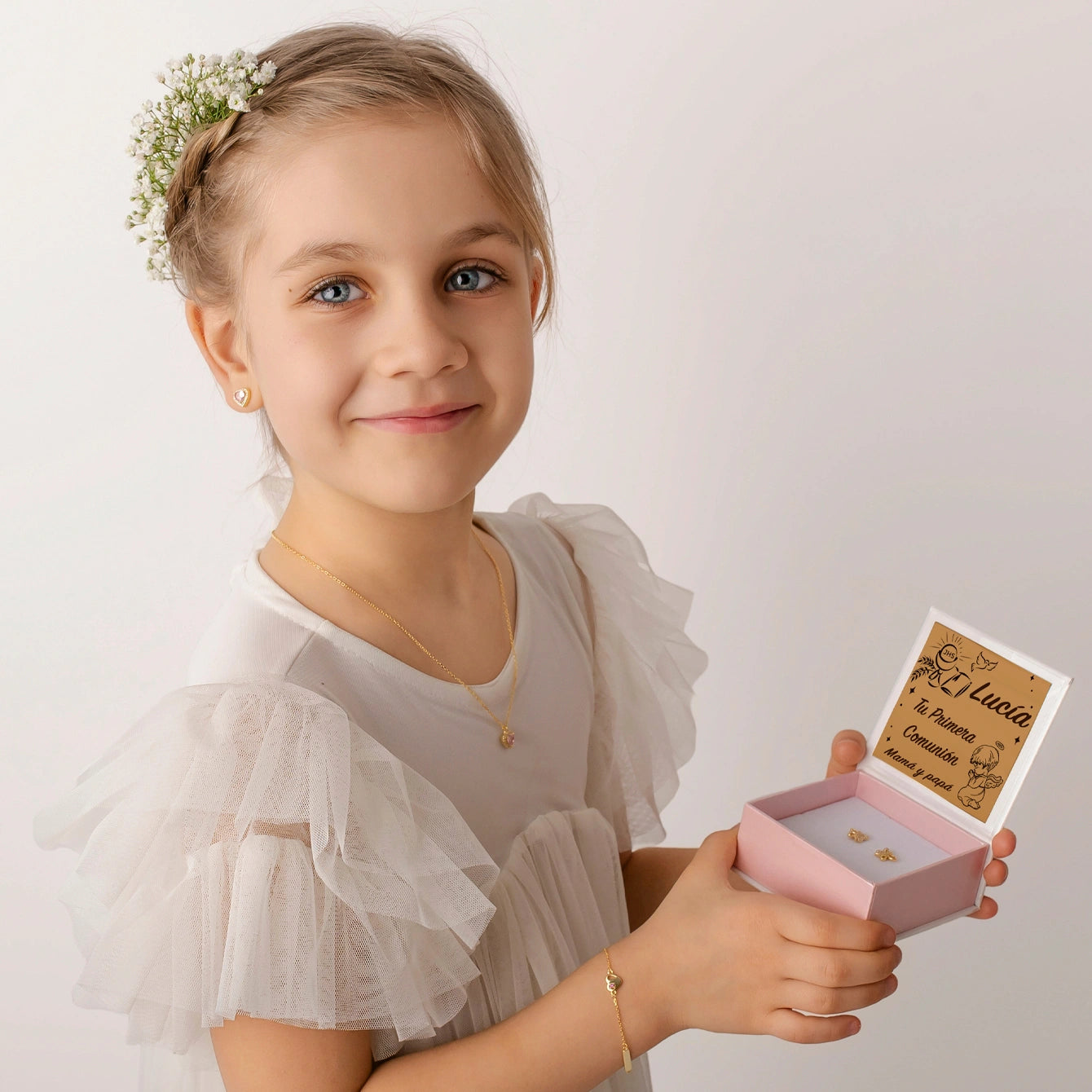 Collar con medalla ovalada Colección Niños Niña