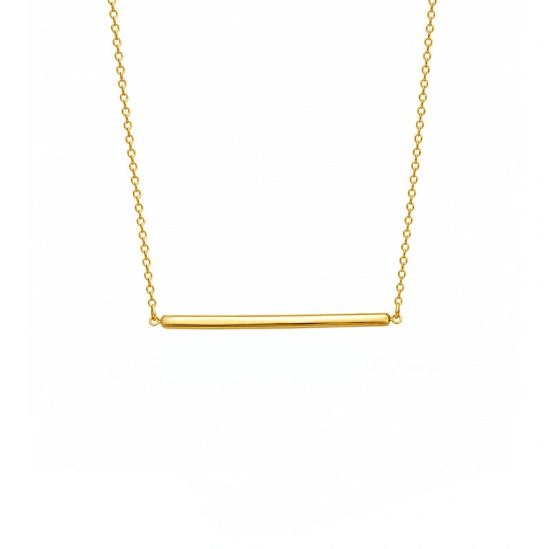 Halskette aus Gold mit Parallelepiped