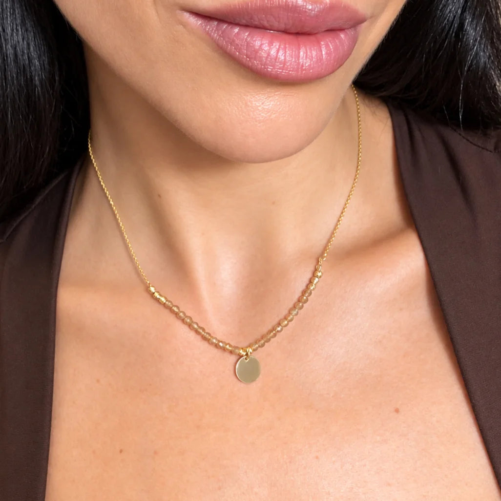 Collana con Giada e Medaglia Incidibile (Copia)