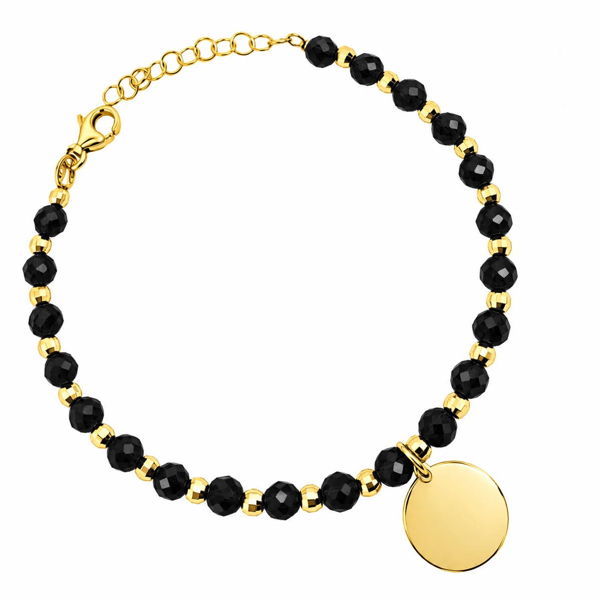 Bracciale con Pietre Sfaccettate e Sfere