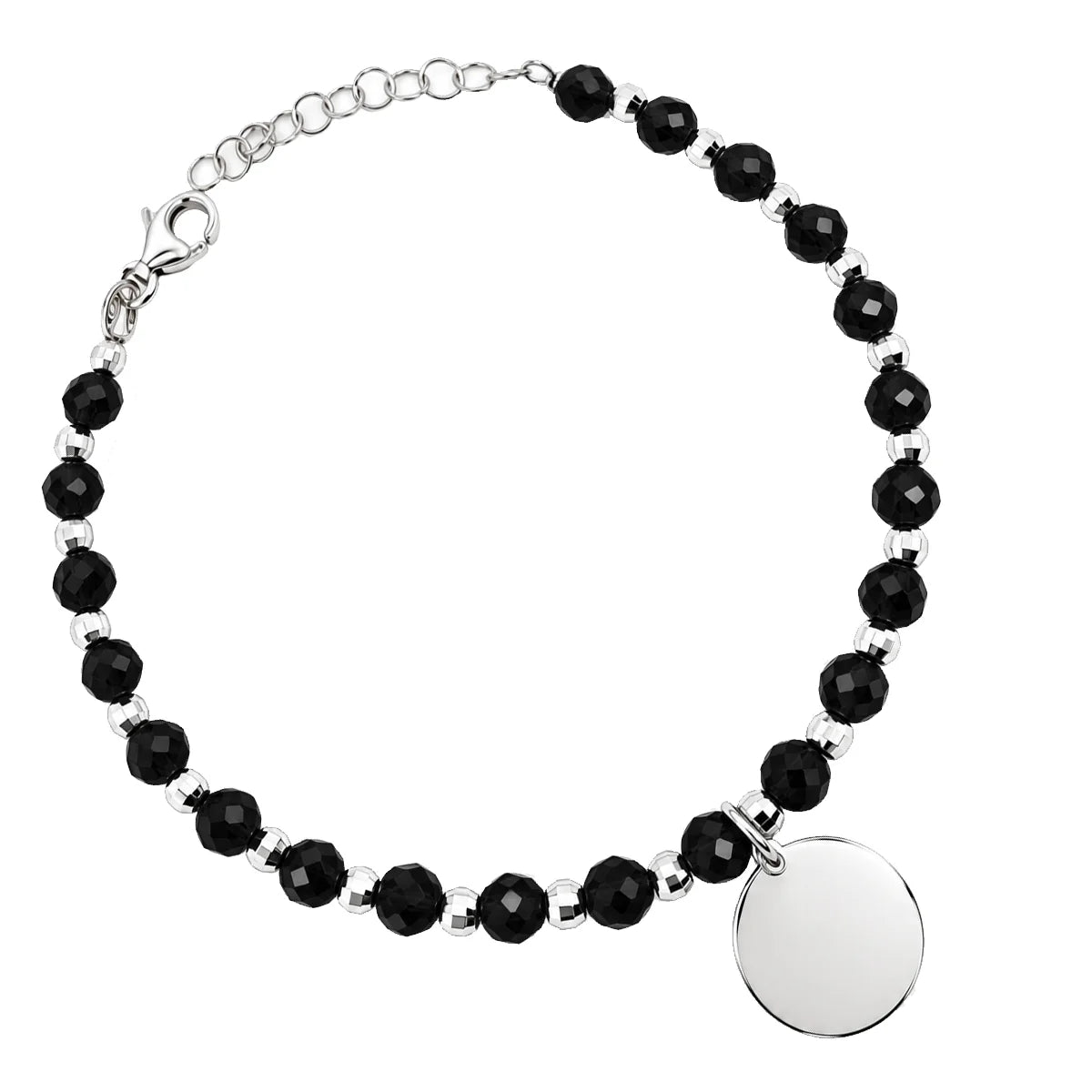 Bracciale con Pietre Sfaccettate e Sfere
