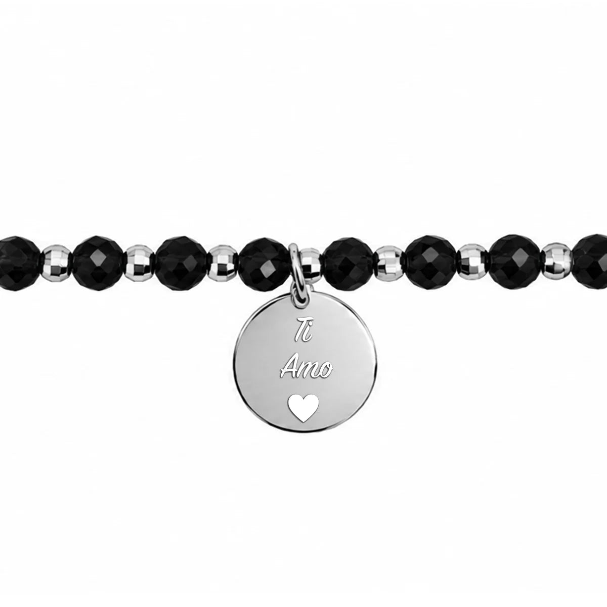 Bracciale con Pietre Sfaccettate e Sfere