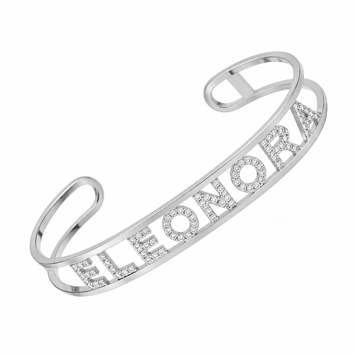 Offenes Bangle-Armband mit personalisierbarem Namen