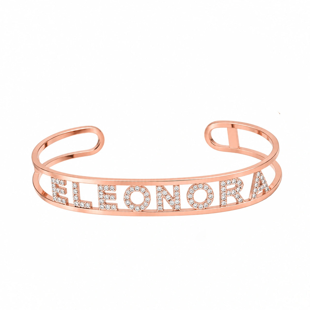 Offenes Bangle-Armband mit personalisierbarem Namen
