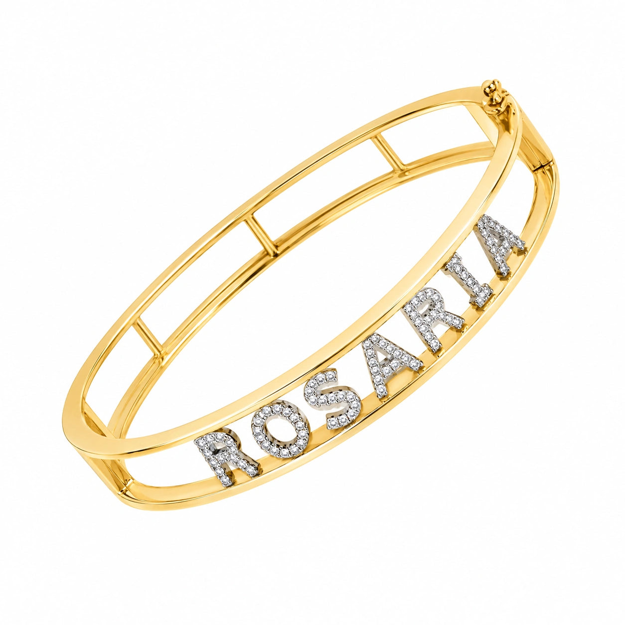 Bracciale Bangle Chiuso con Nome Personalizzabile