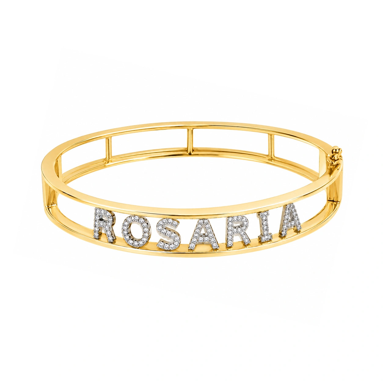 Bracciale Bangle Chiuso con Nome Personalizzabile
