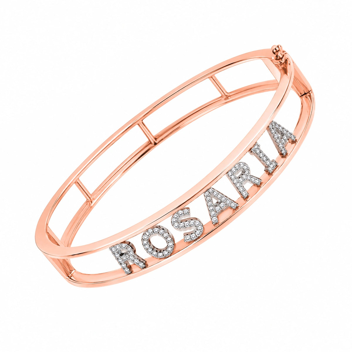 Geschlossener Bangle-Armband mit personalisierbarem Namen