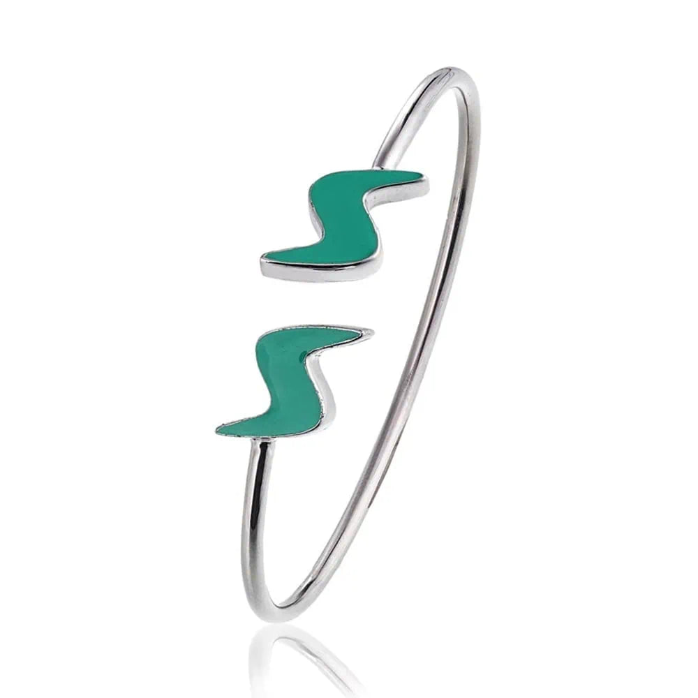 Bracciale Schiava Rodiato con Logo Sakrami Doppio