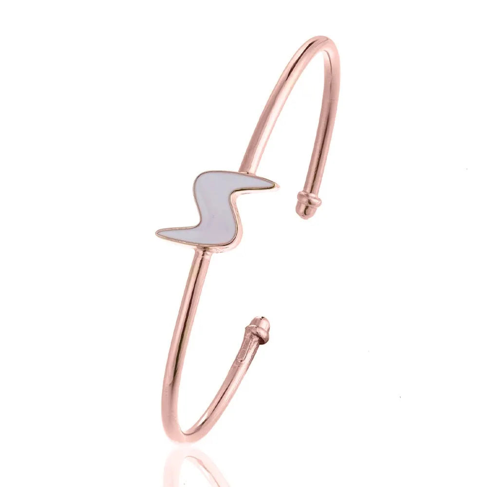 Bracciale Schiava Rosè con Logo Sakrami Singolo