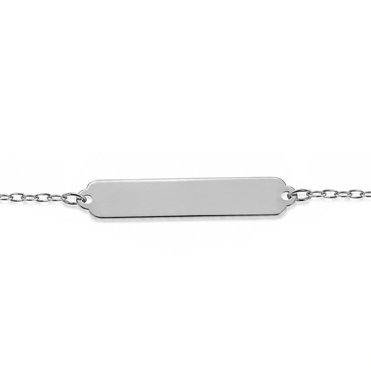 Bracciale da Bambini in Argento con Piastrina