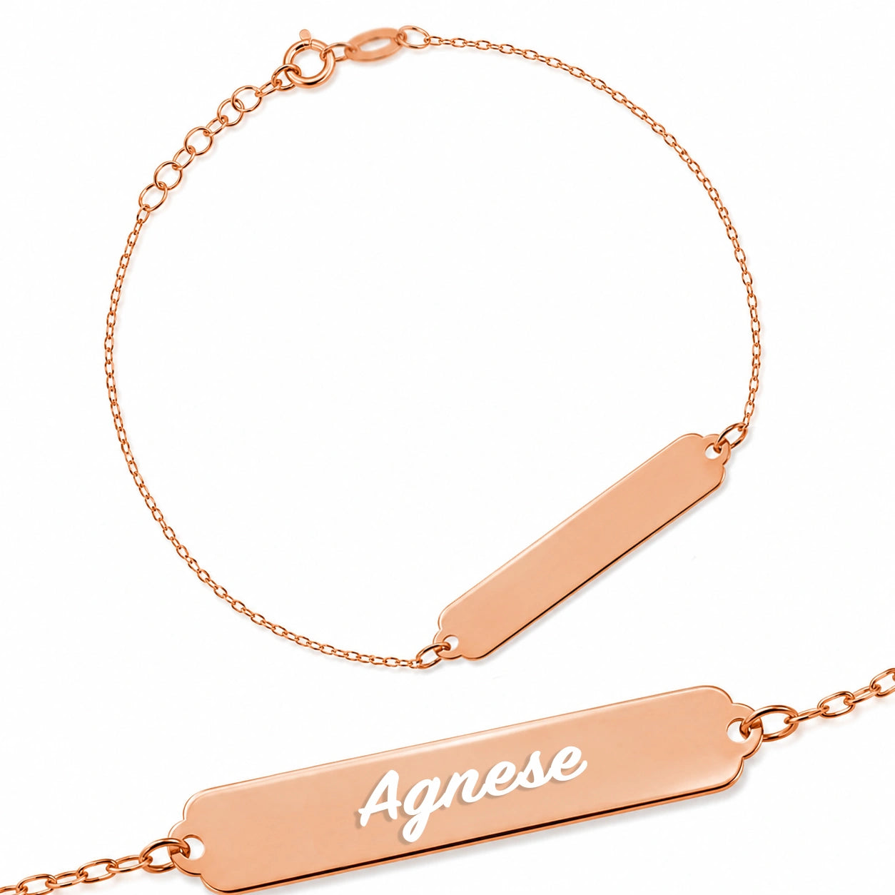 Bracciale da Bambini in Argento con Piastrina