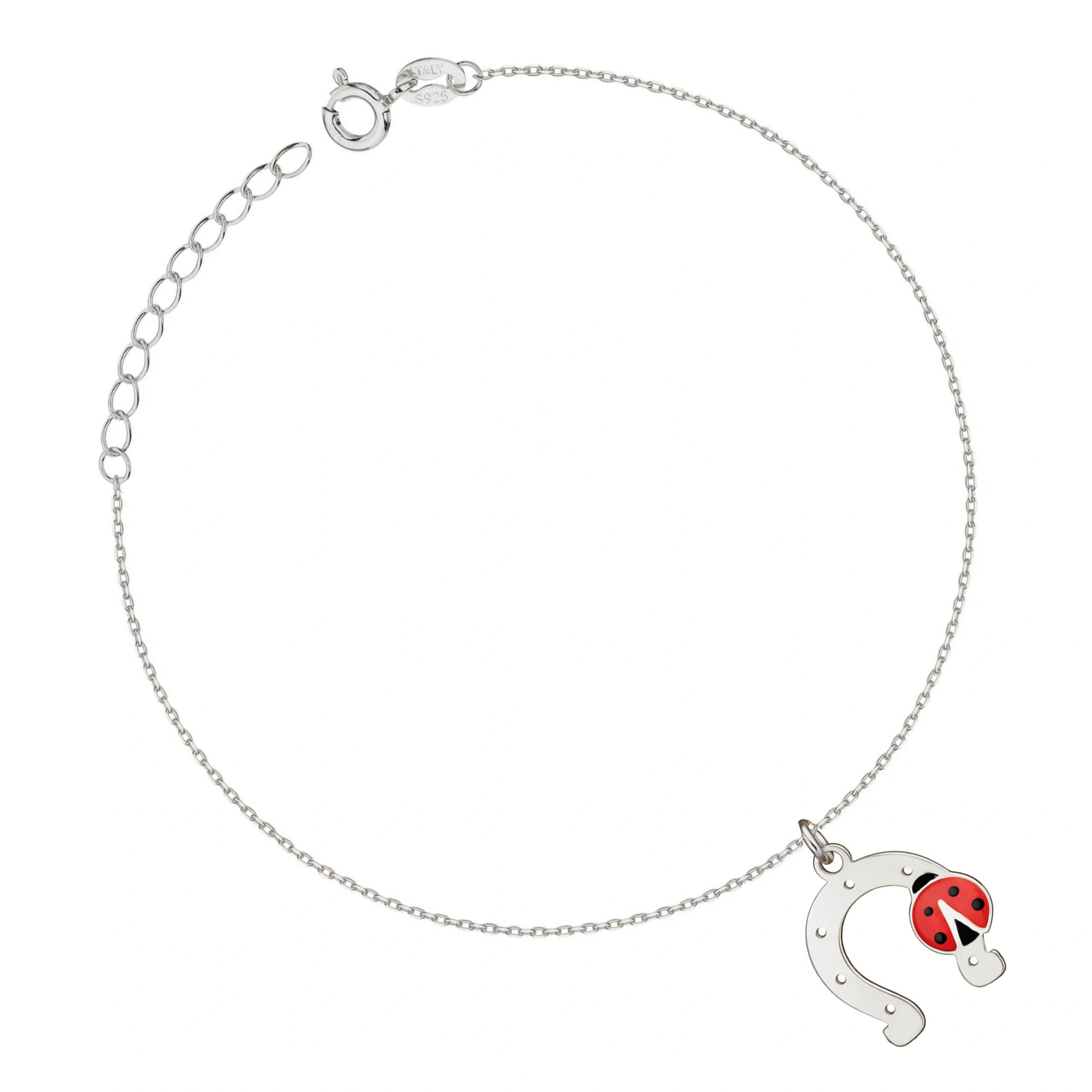 Bracciale con Ferro di Cavallo e Coccinella