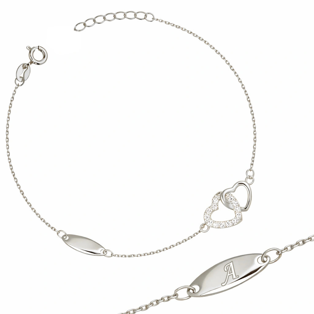 Bracciale Eternity Cuori e Zirconi