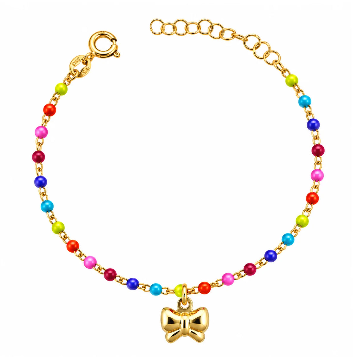 Parure da Bimba Rainbow con Fiocco