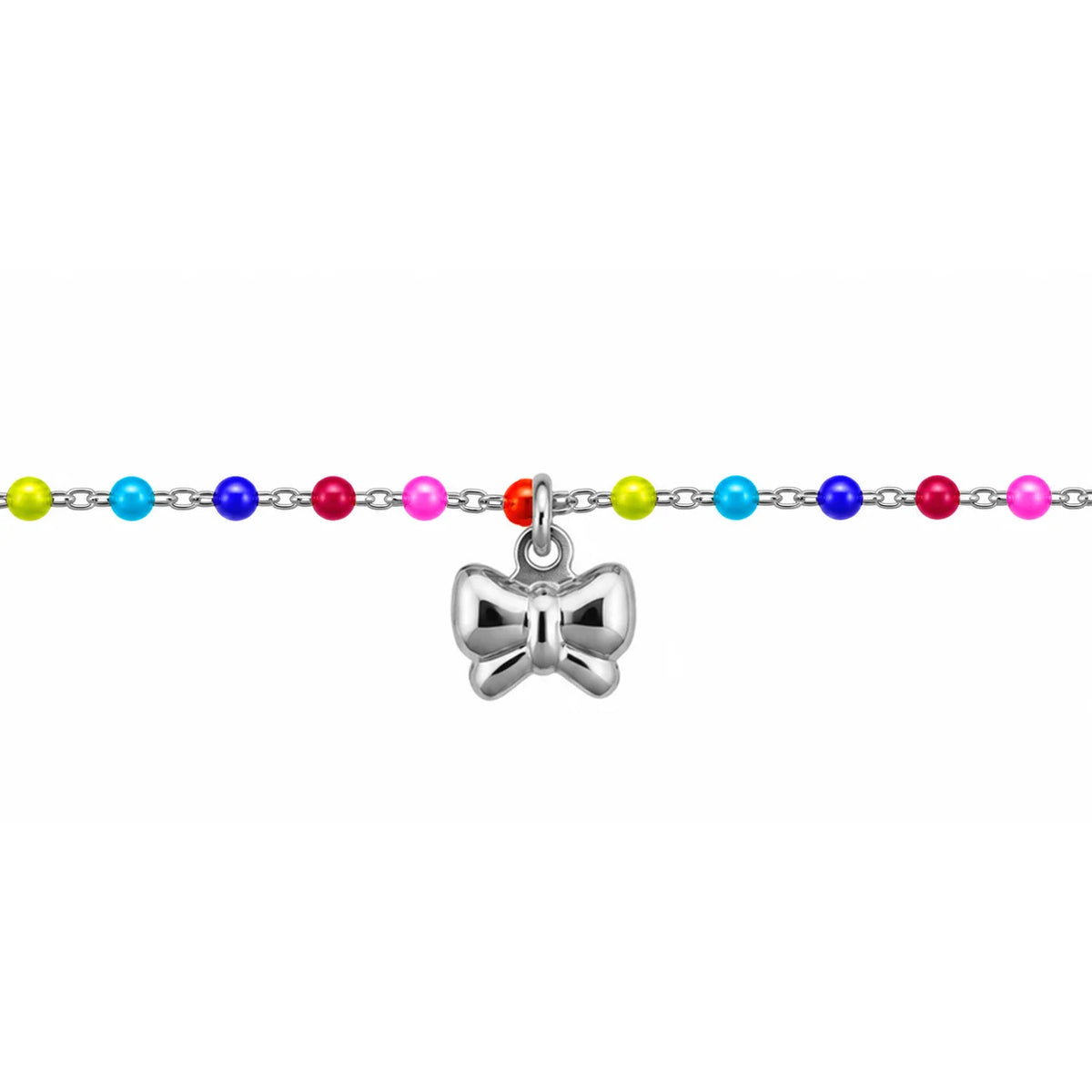Bracciale da Bimba Rainbow con Fiocco