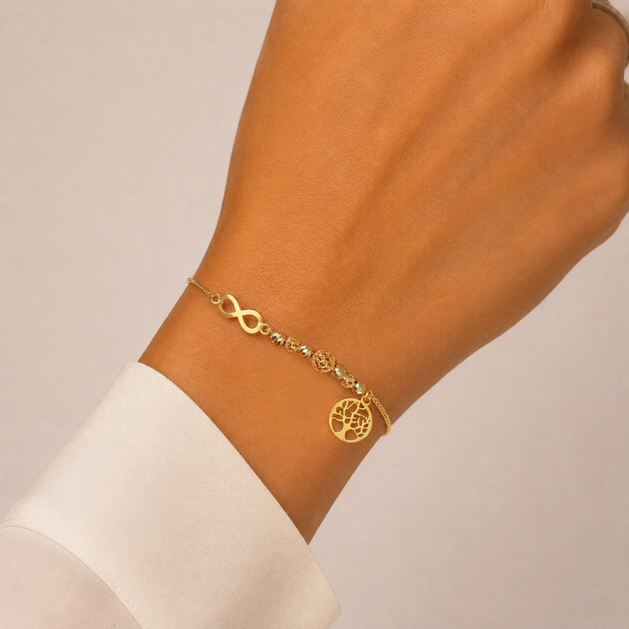Pulsera de Plata Infinity Charm