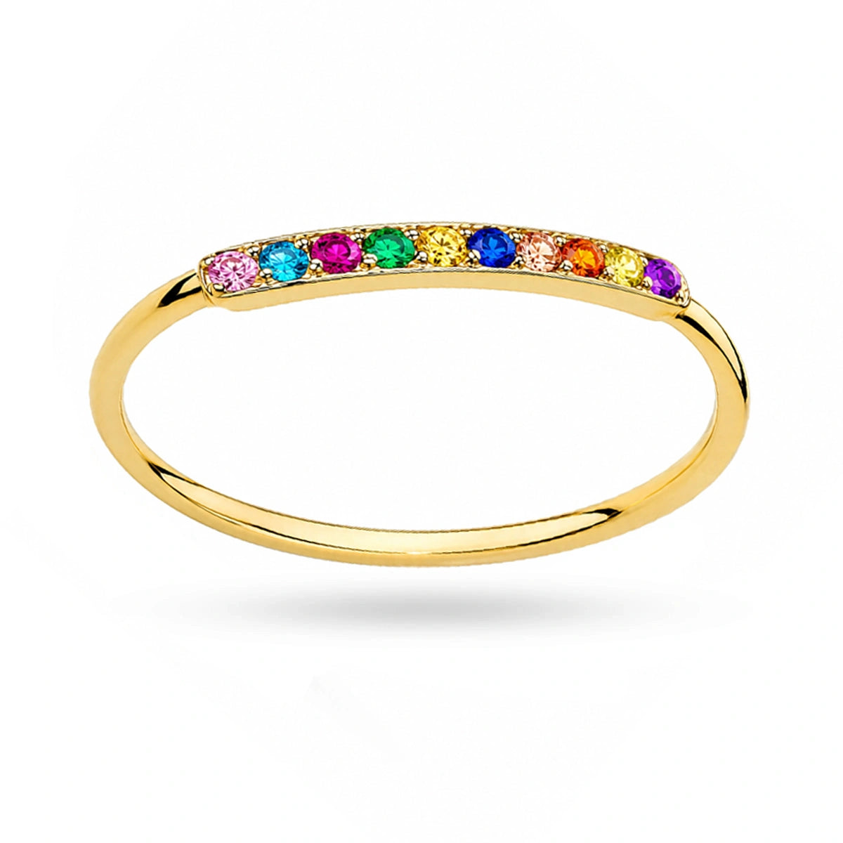 Anello Camille in Oro e Cubic Zirconia Multicolor