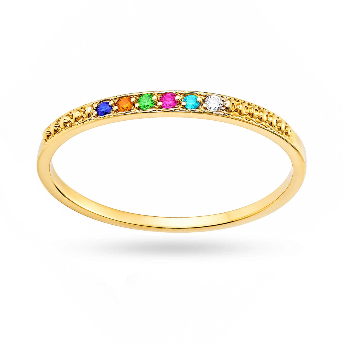 Anello Camille in Oro e Cubic Zirconia Multicolor
