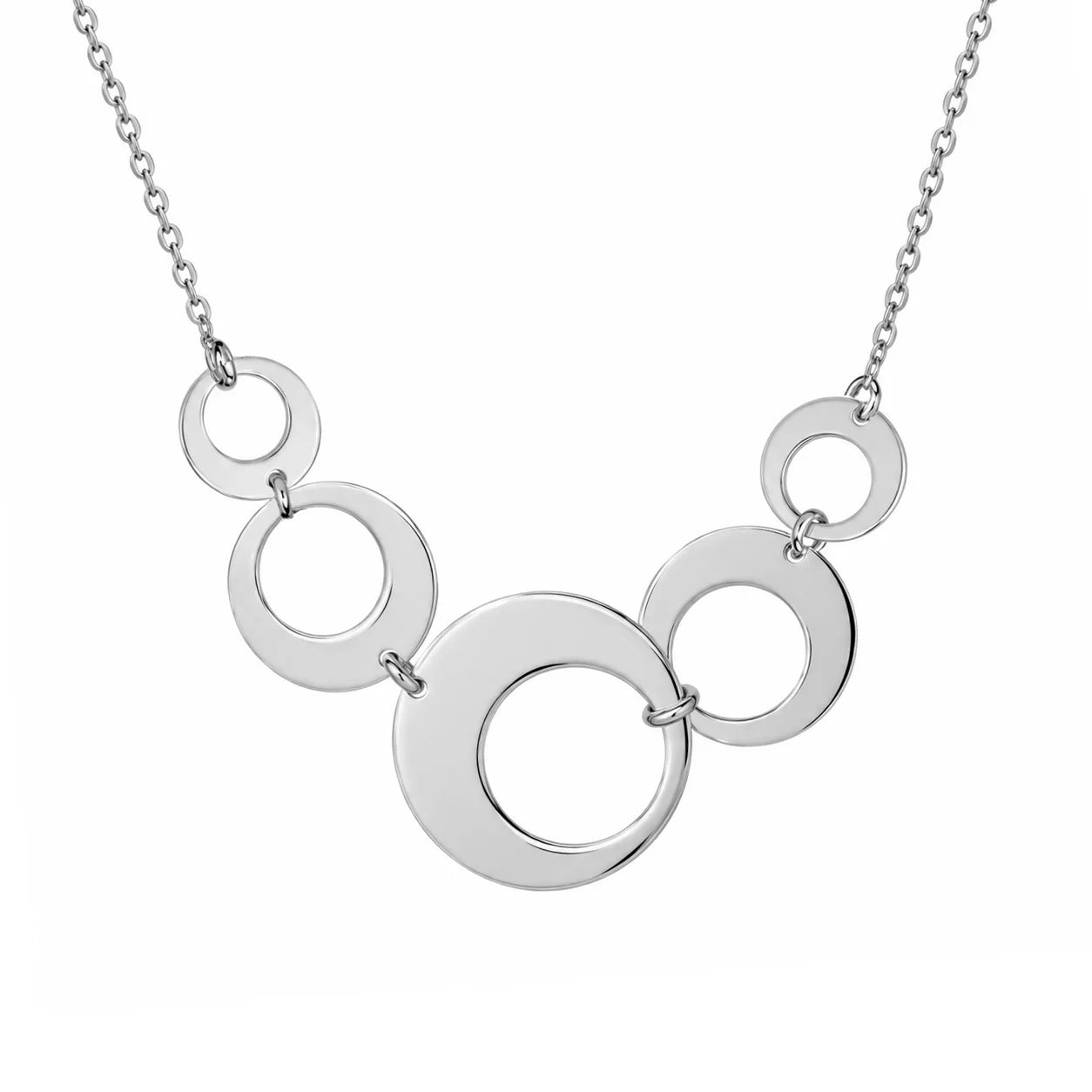 Collana in Argento Cerchi
