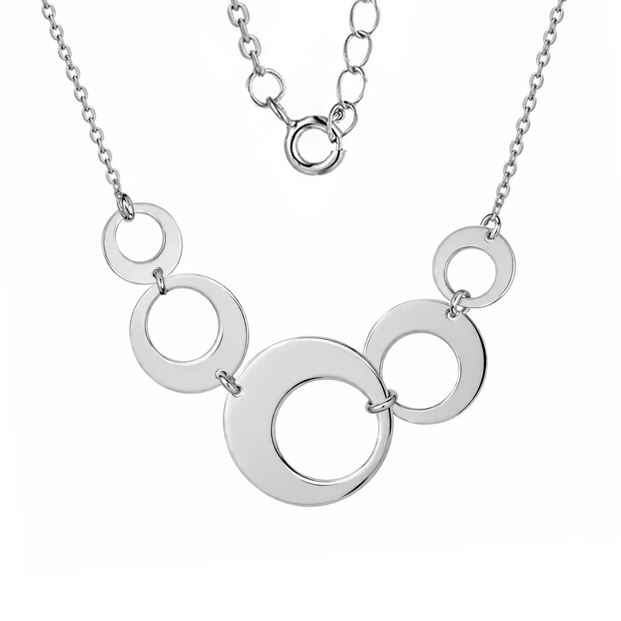 Collana in Argento Cerchi